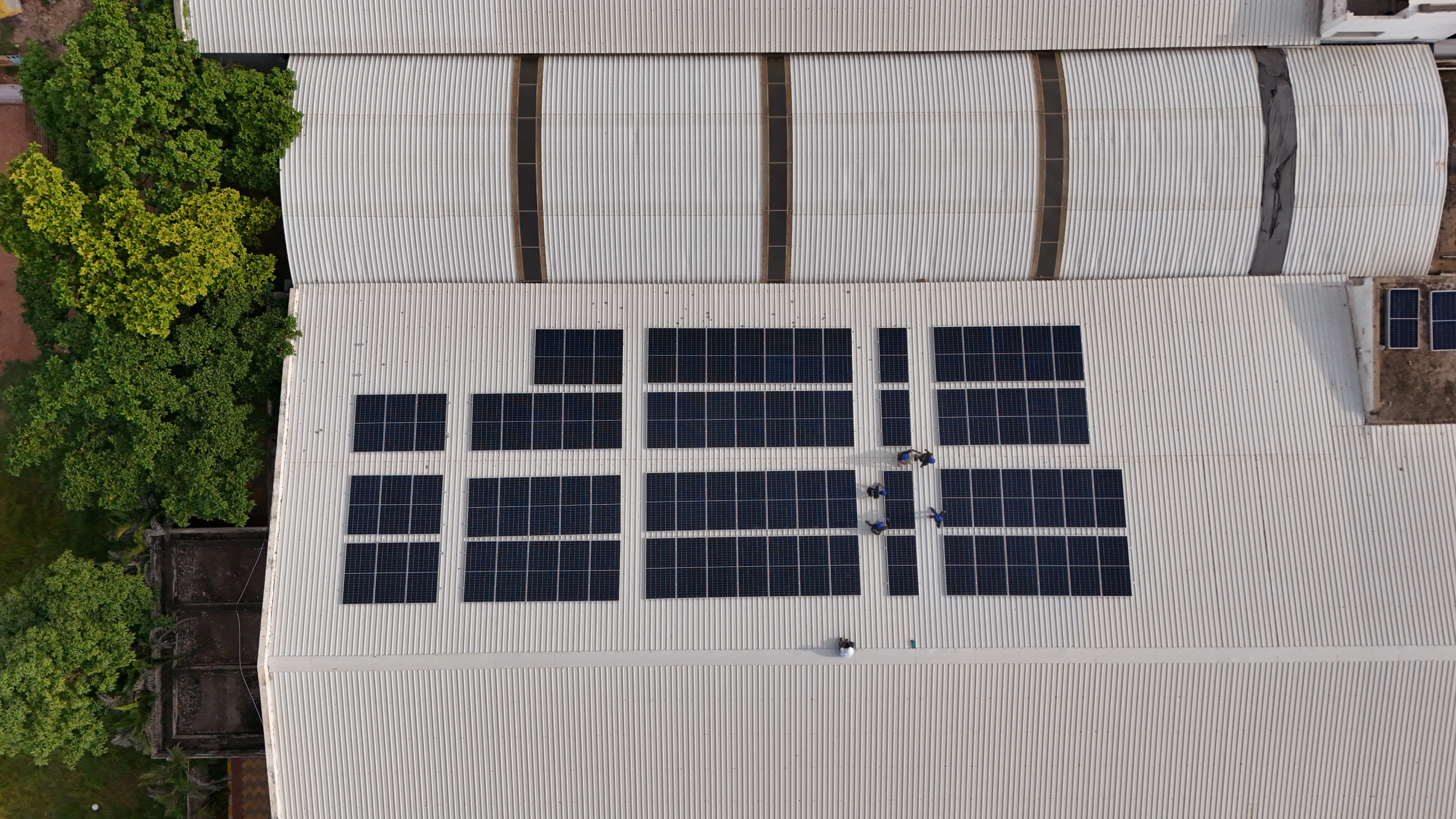 Ampleton industrial solar installation